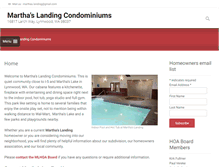 Tablet Screenshot of marthaslanding.com